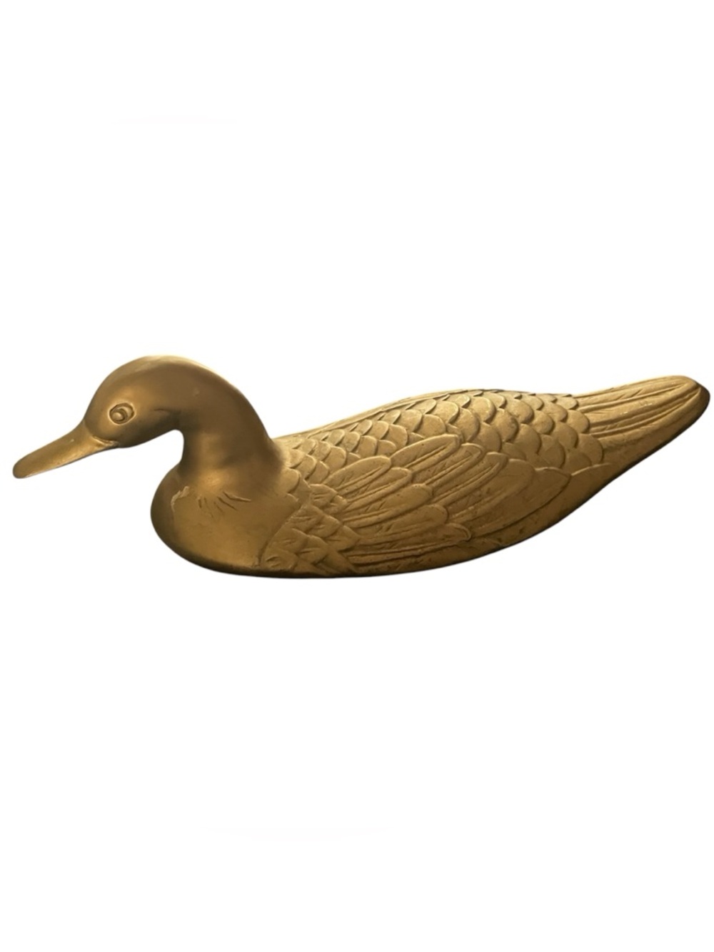 MCM Large Solid Brass Duck - Picture 2 of 7